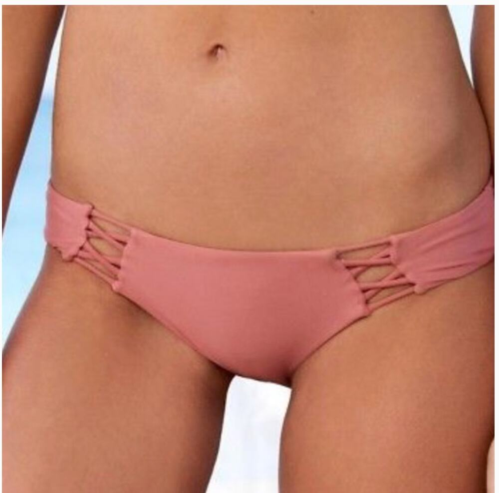 Free People x Amuse Society Joplin Mauve Pink Bikini Bottom Small